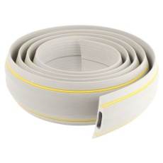 【417-9986】床用モール、内径:30mm、長さ:3m、グレー/黄