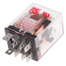 【450-0346】パワーリレー 24V ac 2c接点 10A プラグイン