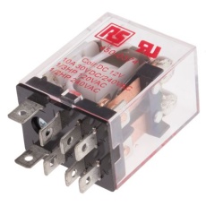 【450-0374】パワーリレー 12V dc 2c接点 10A プラグイン