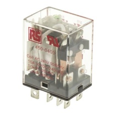 【450-0403】パワーリレー 240V ac 2c接点 10A プラグイン
