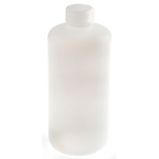 【461-0437】HDPE製 細口 丸形ボトル 500ml