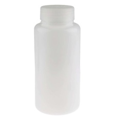 【461-0550】HDPE製 広口 丸形ボトル 1L(5個入り)