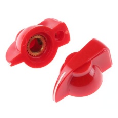 【467-2378】プラスチック ポテンショメータ ノブ、6.35mm 直径:32mm、グラブねじ