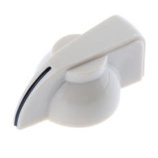 【467-2407】プラスチック ポテンショメータ ノブ、6.35mm 直径:32mm、グラブねじ