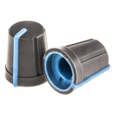 【467-6695】プラスチック ポテンショメータ ノブ 6.4mm D字型軸 直径:13mm Push-On