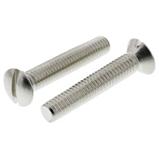 【482-9552】凸型(皿頭) 小ねじ M3.5 20.0mm 真鍮(100個入り)