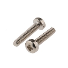 【483-0057】なべ形 小ねじ M2.5 12.0mm 真鍮(100個入り)