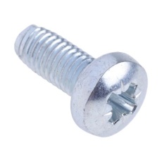 【483-1252】タッピングネジ、長さ(メートルねじ):12mm、なべ形、スチール(100個入り)