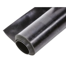 【506-3107】ゴムシート 黒、1m x 1.5mm x 1.2m