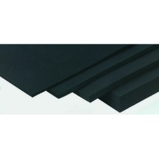 【506-3236】ゴムシート 黒、1.2m x 3mm x 1.2m