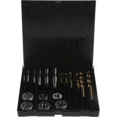 【506-4267】18本 HSS タップ / ダイス / ドリルセット、M3→ M10
