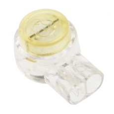 【510-4775】スプライスコネクタ 26AWG 22AWG 絶縁 バット 白、黄(100個入り)