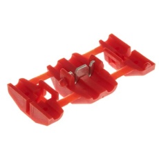 【510-4898】スプライスコネクタ 0.5mm2 0.75mm2 20AWG 16AWG 絶縁 Tap 赤(50個入り)