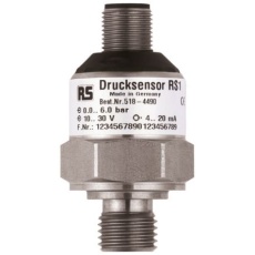 【518-4406】ゲージ 圧力スイッチ、1.6バール、? 0.5 %、アナログ、10 → 30 V dc、非フロントフラッシュ