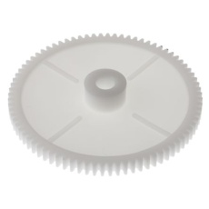 【521-7691】平歯車、モジュール 1、80歯、ボア内径:8mm、POM樹脂