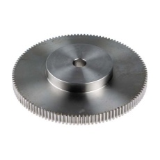 【521-8543】平歯車、モジュール 1、120歯、ボア内径:12mm、ステンレス鋼