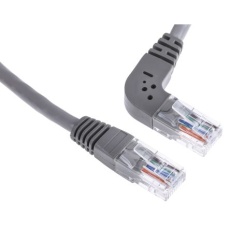 【528-0144】Cat5e イーサネットケーブル、RJ45-RJ45、5m、グレー、U/UTP