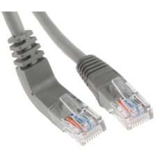【528-0150】Cat5e イーサネットケーブル、RJ45-RJ45、1m、グレー、U/UTP