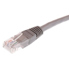 【528-0172】Cat5e イーサネットケーブル、RJ45-RJ45、3m、グレー、U/UTP
