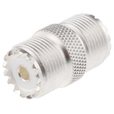 【546-2633】同軸変換アダプタ UHF - UHF ジャック - ジャック