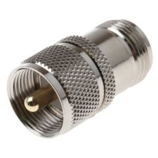 【546-2655】同軸変換アダプタ UHF - N型 プラグ - ジャック