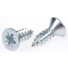 【546-5519】タッピング ネジ 長さ(メートルねじ):13mm 皿頭 スチール(100個入り)