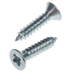 【546-5525】タッピング ネジ 長さ(メートルねじ):19mm 皿頭 スチール(100個入り)