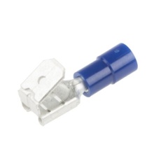 【613-9895】メス スペードコネクタ、ピギーバック Terminal ( タイプ: 1.5mm2 → 2.5mm2 16AWG → 14AWG、青