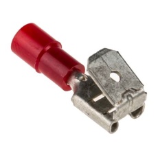 【613-9918】メス スペードコネクタ、ピギーバック Terminal ( タイプ: 0.5mm2 → 1.5mm2 22AWG → 16AWG、赤