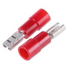 【613-9968】メス スペードコネクタ、レセプタクル タイプ: 0.5mm2 → 1.5mm2 22AWG → 16AWG、赤