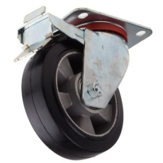 【621-9070】キャスター、330kg、ホイール径:160mm、固定プレート寸法:145 x 110mm