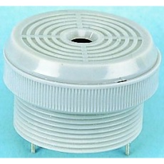 【622-1528】連続 圧電ブザー、4.1kHz、87dB、パネルマウント