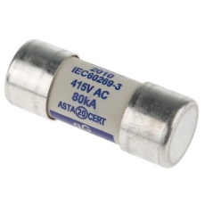 【667-0346】管ヒューズ 80A 22 x 58mm 415V ac