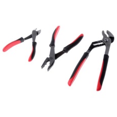 【668-5893】プライヤセット 3個 クロムニッケル鋼