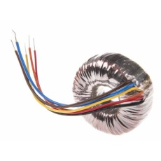 【671-8946】トロイダルトランス、1次:230V ac、2次:2 x 18V ac、電力:30VA