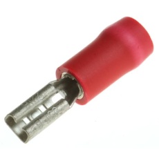 【FVDDF1.25-110A-8(S)(LF)】JST メス スペードコネクタ、レセプタクル タイプ: 0.25mm2 → 1.65mm2 22AWG → 16AWG、赤