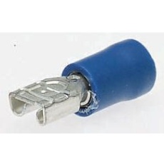 【FVDDF2-187A-10】JST メス スペードコネクタ、レセプタクル タイプ: 1mm2 → 2.6mm2 16AWG → 14AWG、青