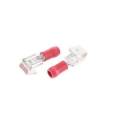 【FVDDFM1.25-250A(LF)】JST メス スペードコネクタ、ピギーバック Terminal ( タイプ: 0.25mm2 → 1.65mm2 22AWG → 16AWG、赤