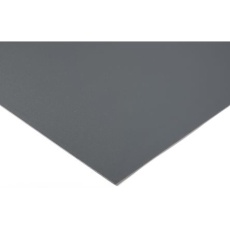 【700-9846】プラスチックシート グレー、1000mm x 500mm x 25mm