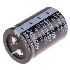【706-3323】220μF、450V dc コンデンサ、スナップイン ±20%、-25℃～105℃