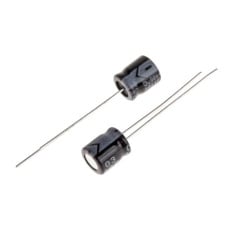【707-5809】100μF、16V dc コンデンサ、ラジアル、スルーホール ±20%、-40℃～105℃