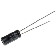 【711-1438】22μF、50V dc コンデンサ、ラジアル、スルーホール ±20%、-40℃～105℃