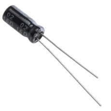 【711-1558】2.2μF、63V dc コンデンサ、ラジアル、スルーホール ±20%、-40℃～105℃