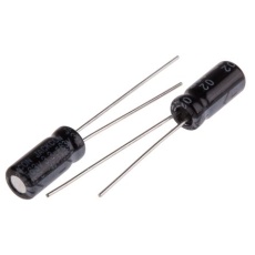 【711-1567】3.3μF、63V dc コンデンサ、ラジアル、スルーホール ±20%、-40℃～105℃