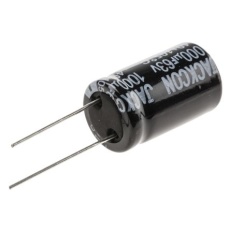 【711-1637】1000μF、63V dc コンデンサ、ラジアル、スルーホール ±20%、-40℃～105℃