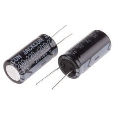 【711-1882】220μF、200V dc コンデンサ、ラジアル、スルーホール ±20%、-25℃～105℃