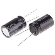 【711-2062】33μF、400V dc コンデンサ、ラジアル、スルーホール ±20%、-25℃～105℃