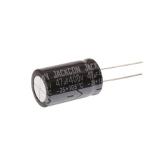【711-2071】47μF、400V dc コンデンサ、ラジアル、スルーホール ±20%、-25℃～105℃