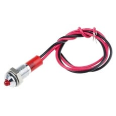 【722-7785】パイロットランプ、12V dc、赤、実装ホールサイズ:6mm