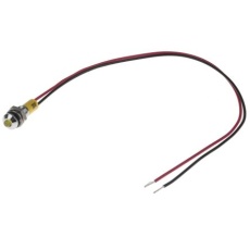 【722-7805】パイロットランプ、24V dc、黄、実装ホールサイズ:6mm